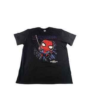 Spider-Man Shirt Mens 2XL Black Funko Marvel No Way Home Movie Graphic Tee 2022